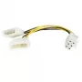Kabel zasilający StarTech.com 6in LP4 na 6-pinowe PCI Express do karty graficznej