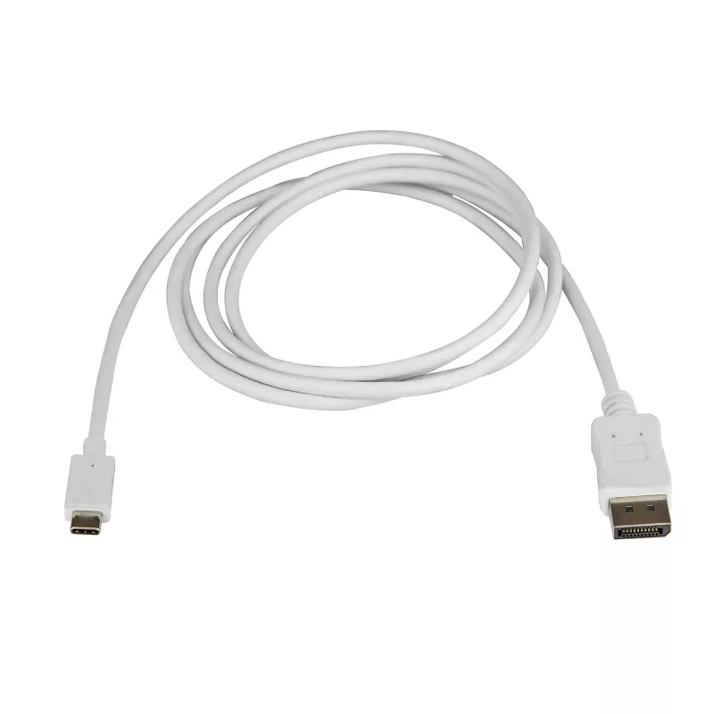 StarTech.com Kabel USB-C do DisplayPort 1.2 1,8 m 4K 60 Hz - Biały