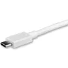 StarTech.com Kabel USB-C do DisplayPort 1.2 1 m 4K 60 Hz – adapter USB-C do DisplayPort HBR2 – kabel wideo USB Type-C DP Alt Mode do monitora DP – współpracuje z Thunderbolt 3 – biały