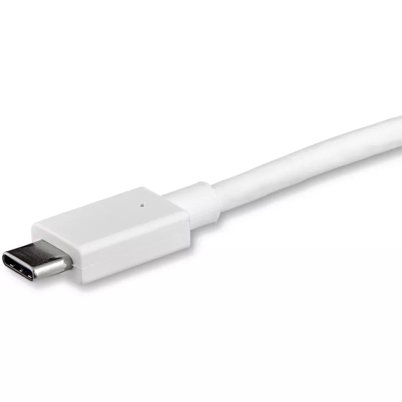 StarTech.com Kabel USB-C do DisplayPort 1.2 1 m 4K 60 Hz – adapter USB-C do DisplayPort HBR2 – kabel wideo USB Type-C DP Alt Mode do monitora DP – współpracuje z Thunderbolt 3 – biały