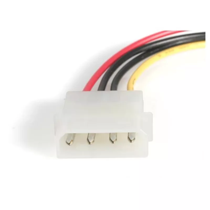 StarTech.com 18-calowy kabel SAS 29-pin na SATA z zasilaniem LP4, SATA 15-pin, LP4 M, wtyk SAS 29-pin, 0,457 m, prosty, prosty, czerwony