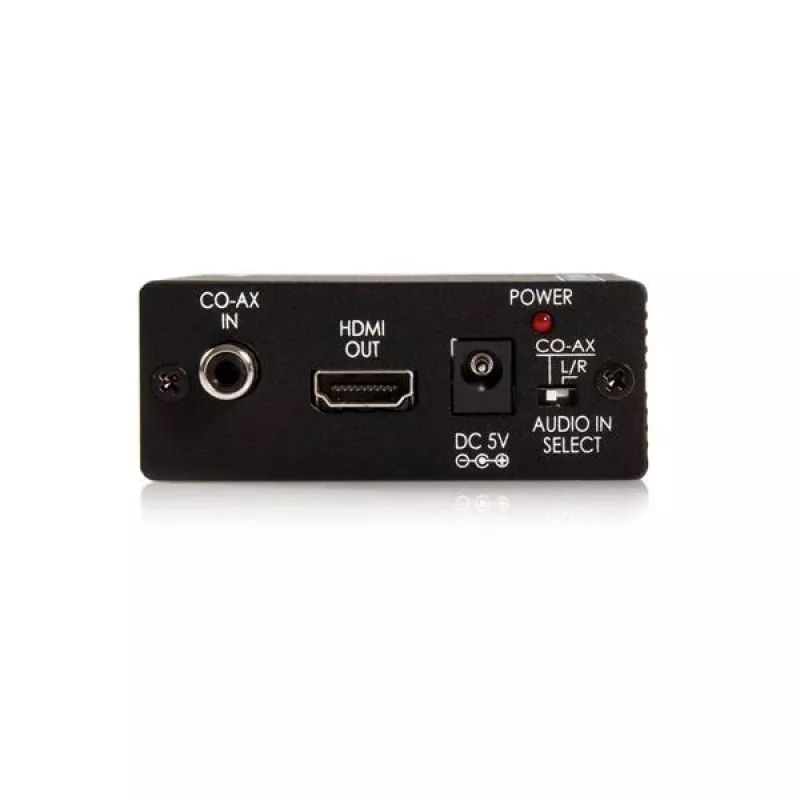 StarTech.com Konwerter wideo Component na HDMI z dźwiękiem, czarny, RoHS, CE, FCC, 1080p, HDMI, 5 V, 80 mm