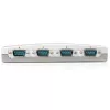 StarTech.com 4-portowy koncentrator USB na RS232 szeregowy adapter DB9, USB, szeregowy, srebrny, plastik, CE, FCC, RoHS, 1 W