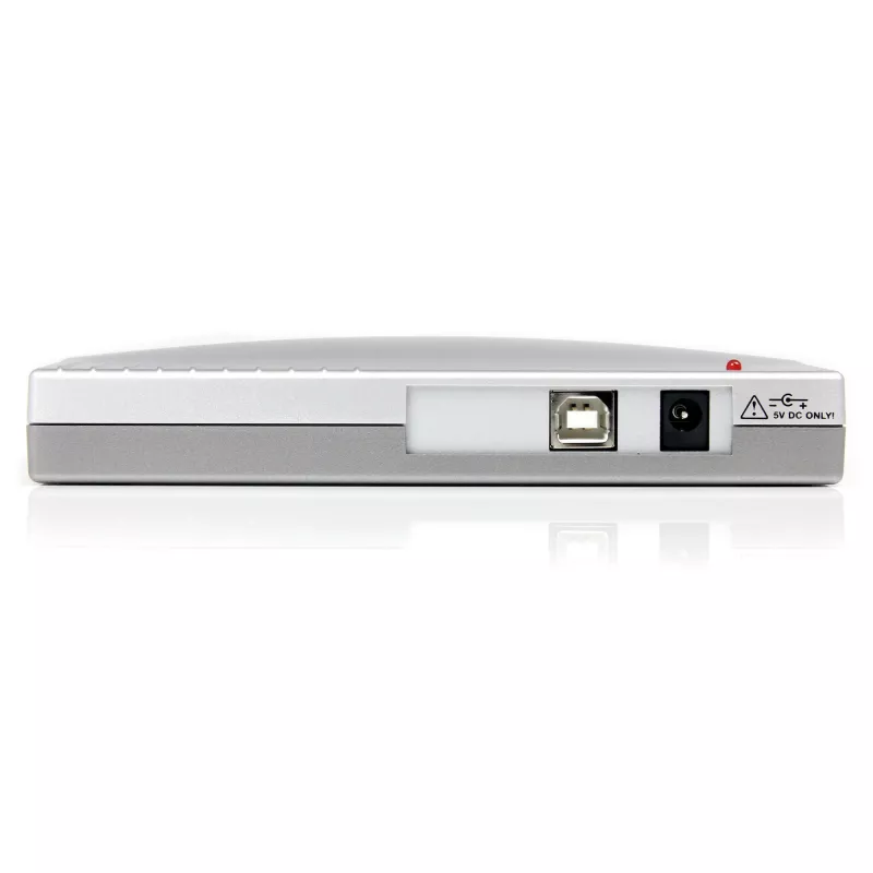 StarTech.com 4-portowy koncentrator USB na RS232 szeregowy adapter DB9, USB, szeregowy, srebrny, plastik, CE, FCC, RoHS, 1 W