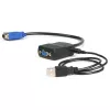 Rozdzielacz wideo StarTech.com 2-portowy VGA - zasilany przez USB, VGA, 2x VGA, 2048 x 1536 piksele, czarny, plastik, 61 m