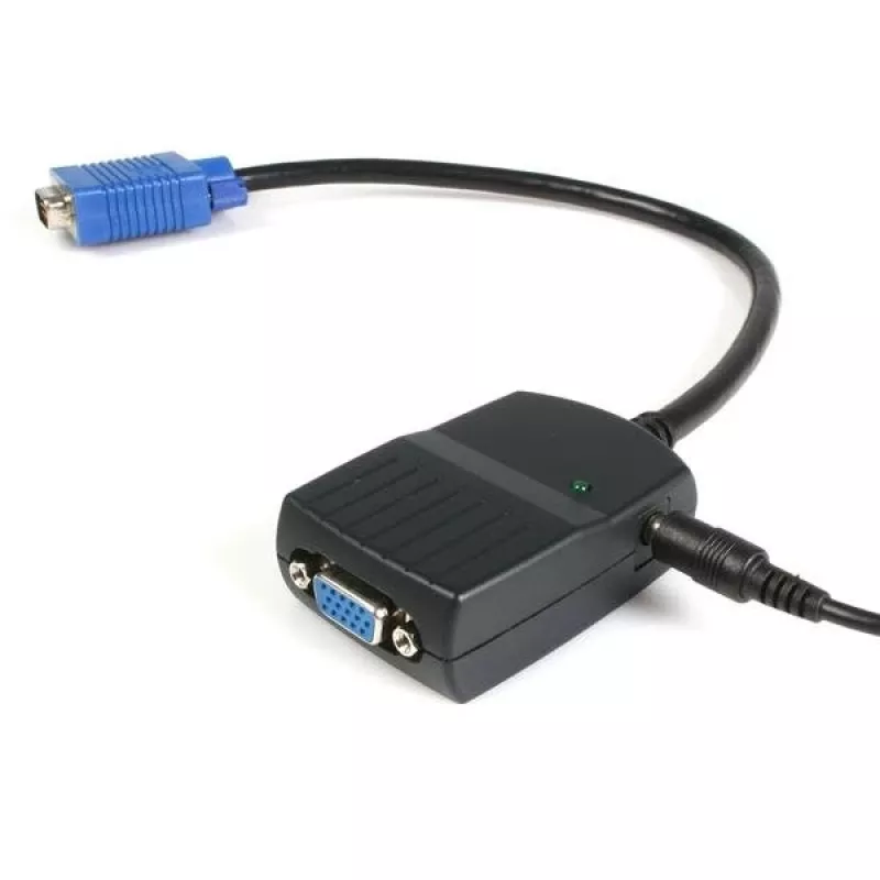 Rozdzielacz wideo StarTech.com 2-portowy VGA - zasilany przez USB, VGA, 2x VGA, 2048 x 1536 piksele, czarny, plastik, 61 m