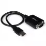StarTech.com 1,8 m 1-portowy profesjonalny adapter kablowya USB na szeregowy z zachowaniem COM, USB na RS232 - TAA