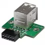 StarTech.com Adapter do złącza USB na płycie głównej 2 porty, IDC, USB 2.0, Czarny, Zielony, Stal nierdzewna, 20 mm, 125 mm, 230 mm