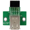 StarTech.com Adapter do złącza USB na płycie głównej 2 porty, IDC, USB 2.0, Czarny, Zielony, Stal nierdzewna, 20 mm, 125 mm, 230 mm