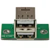 StarTech.com Adapter do złącza USB na płycie głównej 2 porty, IDC, USB 2.0, Czarny, Zielony, Stal nierdzewna, 20 mm, 125 mm, 230 mm