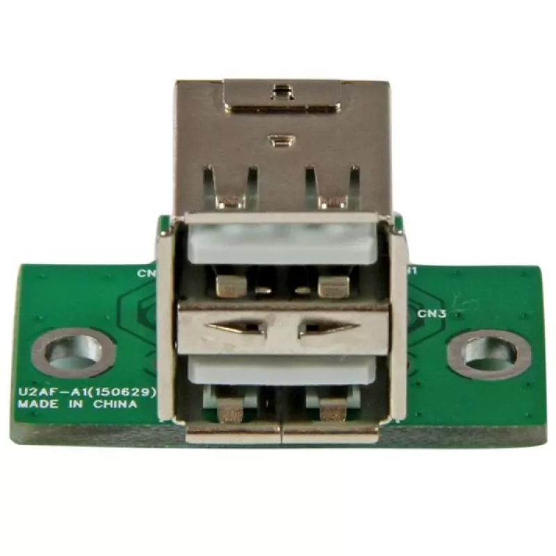 StarTech.com Adapter do złącza USB na płycie głównej 2 porty, IDC, USB 2.0, Czarny, Zielony, Stal nierdzewna, 20 mm, 125 mm, 230 mm