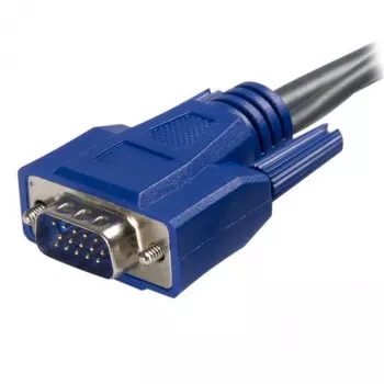 StarTech.com 6 ft Ultra-Thin USB VGA 2-w-1 kabel KVM, 1.8 m, czarny, VGA, USB A + VGA, Męski/Męski, 189 g