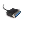 StarTech.com Kabel USB do równoległego portu drukarki 10 stóp - M/M, czarny, Centronics, USB Type-A, 30,5 m, Męski/Męski, CE, RoHS
