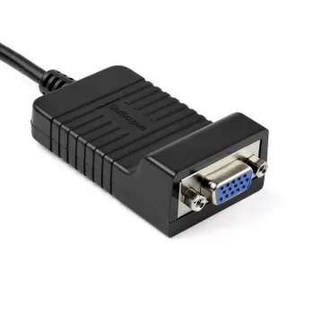 StarTech.com Adapter DisplayPort na VGA - Aktywny konwerter DP na VGA - Wideo 1080p - Wytrzymały - Kabel adaptera ze źródła DP/DP++ do monitora VGA - DP 1.2 na VGA - Zatrzaskowe złącze DP
