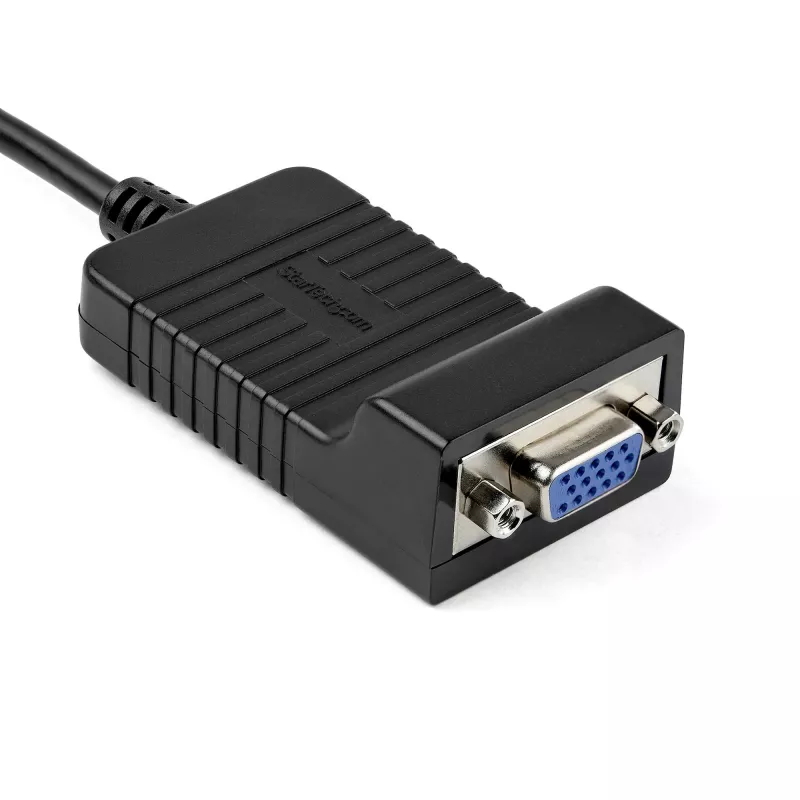 StarTech.com Adapter DisplayPort na VGA - Aktywny konwerter DP na VGA - Wideo 1080p - Wytrzymały - Kabel adaptera ze źródła DP/DP++ do monitora VGA - DP 1.2 na VGA - Zatrzaskowe złącze DP