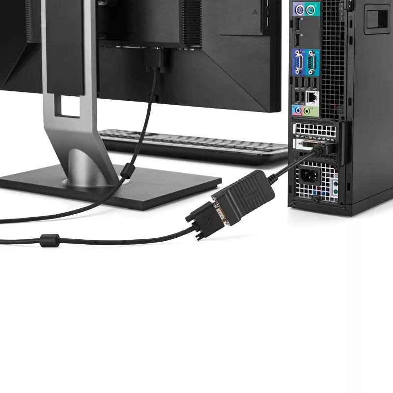 StarTech.com Adapter DisplayPort na VGA - Aktywny konwerter DP na VGA - Wideo 1080p - Wytrzymały - Kabel adaptera ze źródła DP/DP++ do monitora VGA - DP 1.2 na VGA - Zatrzaskowe złącze DP