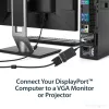 StarTech.com Adapter DisplayPort na VGA - Aktywny konwerter DP na VGA - Wideo 1080p - Wytrzymały - Kabel adaptera ze źródła DP/DP++ do monitora VGA - DP 1.2 na VGA - Zatrzaskowe złącze DP