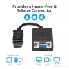 StarTech.com Adapter DisplayPort na VGA - Aktywny konwerter DP na VGA - Wideo 1080p - Wytrzymały - Kabel adaptera ze źródła DP/DP++ do monitora VGA - DP 1.2 na VGA - Zatrzaskowe złącze DP
