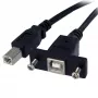 StarTech.com 0,3 m Panel Mount USB kabel B na B - F/M