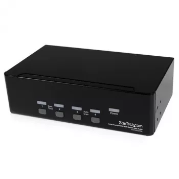 StarTech.com 4-portowy przełącznik KVM Dual DVI USB z hubem audio i USB 2.0