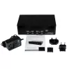 StarTech.com 4-portowy przełącznik KVM Dual DVI USB z hubem audio i USB 2.0
