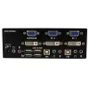 StarTech.com 2-portowy przełącznik KVM DVI VGA Dual Monitor USB z dźwiękiem i hubem USB 2.0