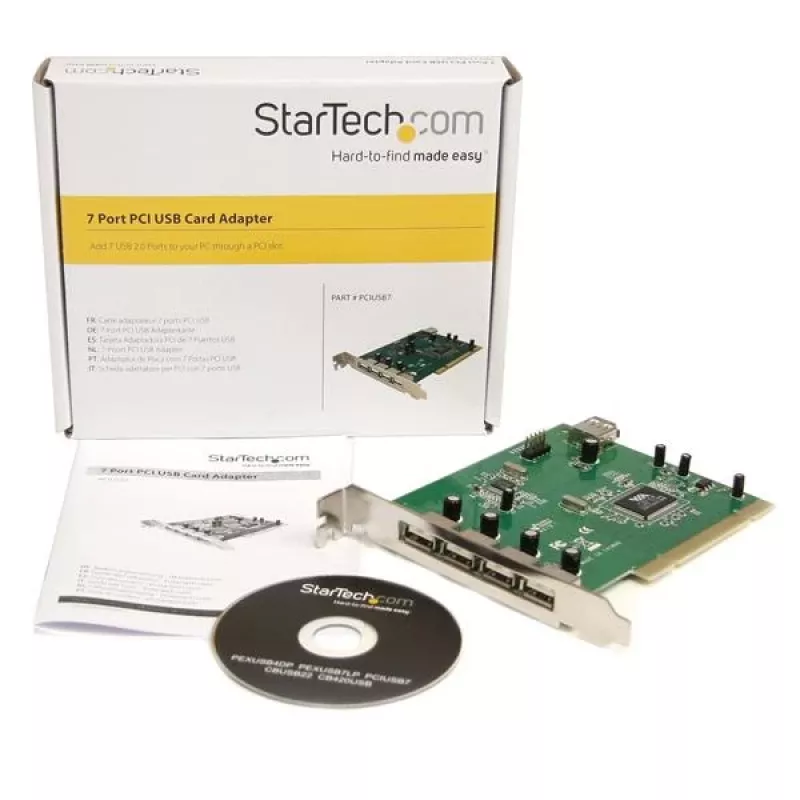 StarTech.com PCIUSB7 7-portowa karta adaptera PCI USB