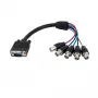 StarTech.com 1 ft Coax HD15 VGA do 5 BNC RGBHV - kabel do monitora - M/F