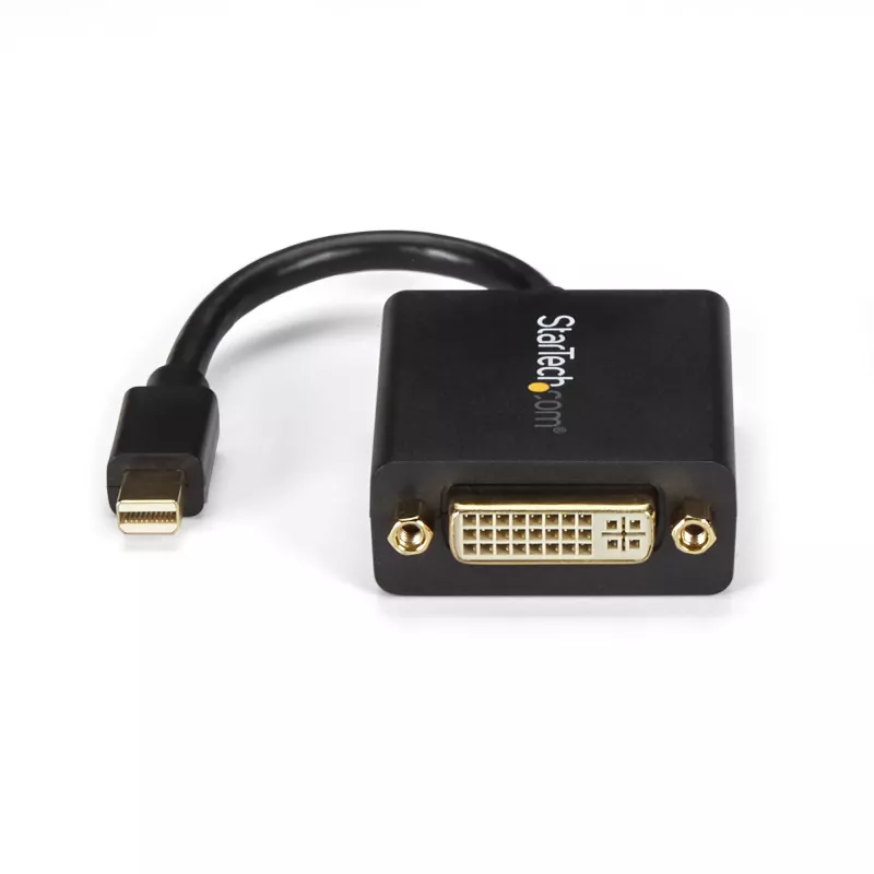 StarTech.com Adapter Mini DisplayPort na DVI - Konwerter Mini DP na DVI-D - Wideo 1080p - Certyfikat VESA - mDP lub Thunderbolt 1/2 Mac/PC do monitora DVI - Klucz sprzętowy mDP 1.2 na DVI Single-Link