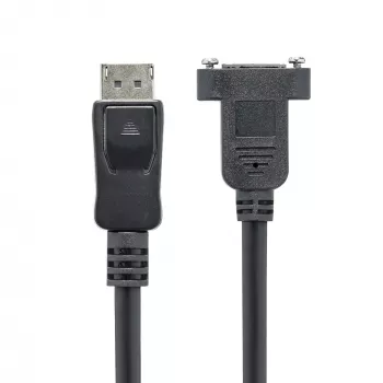 StarTech.com 3ft (1m) Panel Mount DisplayPort kabel - 4K x 2K - DisplayPort 1.2 Extension kabel Male to Female - DP Video Extender Cord z Panel Mount DP Connector - DP Monitor kabel