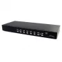 StarTech.com 8-portowy rackowy przełącznik KVM USB VGA z audio (w zestawie kable audio)