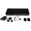 StarTech.com 8 Port 1U Rackmount USB KVM Switch z OSD, 1920 x 1440 pikseli, montaż w szafie rack, 1U, czarny