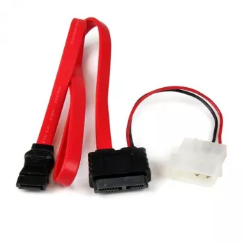 StarTech.com 36-calowy Slimline SATA na SATA z kablem zasilającym LP4