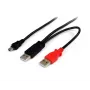 StarTech.com kabel USB Y 6 ft do zewnętrznego dysku twardego - USB A na mini B