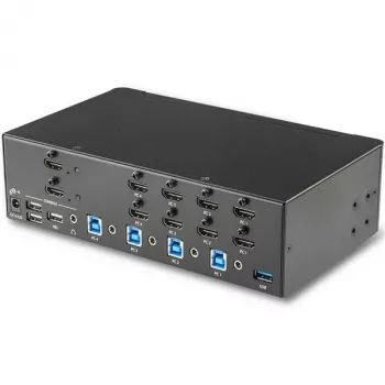 Przełącznik KVM StarTech.com 4-portowy HDMI - 4K 30Hz - podwójny wyświetlacz