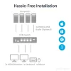 Przełącznik KVM StarTech.com 4-portowy HDMI - 4K 30Hz - podwójny wyświetlacz
