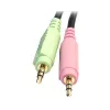 StarTech.com 6ft 4-w-1 USB DisplayPort KVM Switch kabel z audio i mikrofonem