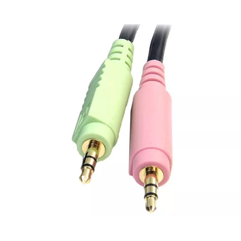 StarTech.com 6ft 4-w-1 USB DisplayPort KVM Switch kabel z audio i mikrofonem