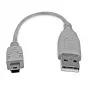 StarTech.com 6in Mini USB 2.0 kabel - A na Mini B, 0,152 m, USB A, Mini-USB B, USB 2.0, Męski/Męski, Szary