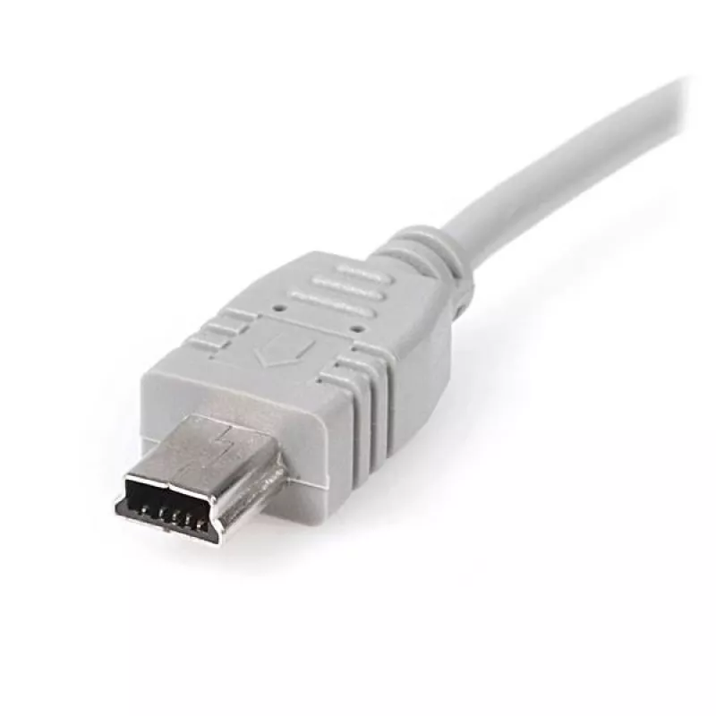 StarTech.com 6in Mini USB 2.0 kabel - A na Mini B, 0,152 m, USB A, Mini-USB B, USB 2.0, Męski/Męski, Szary