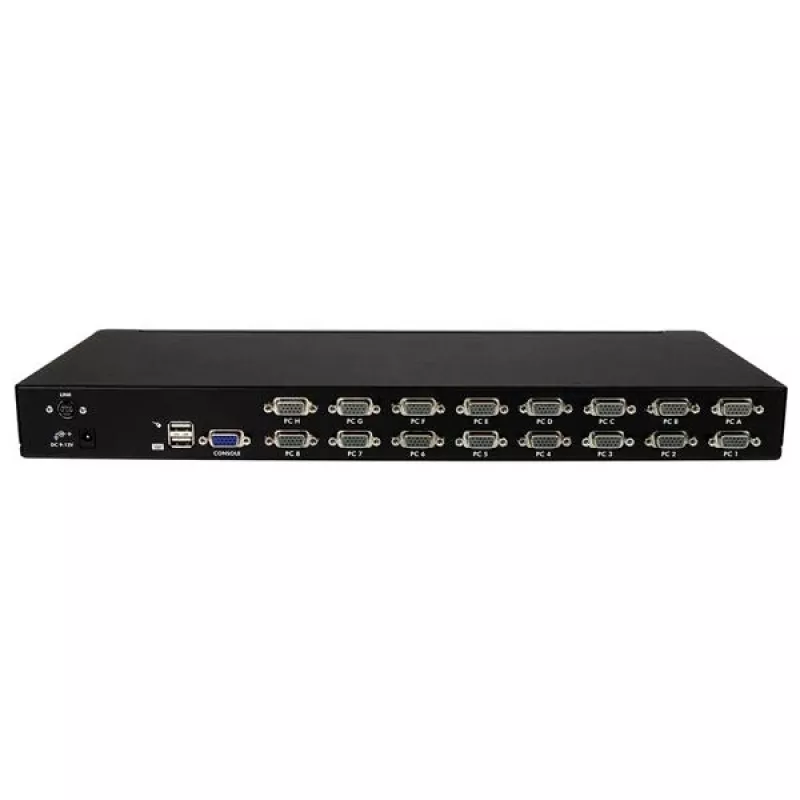 StarTech.com 16-portowy zestaw KVM USB do montażu w szafie rack 1U z OSD i kablami