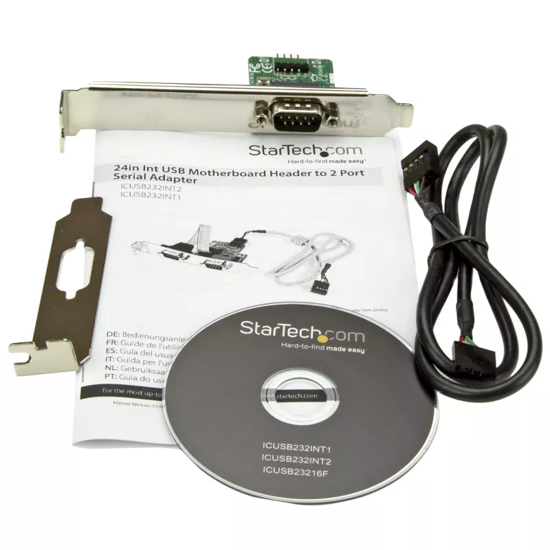 StarTech.com 24in Wewnętrzny adapter USB złącze płyty głównej na Serial RS232