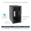 StarTech.com 4-Post 25U Server Rack Cabinet, Lockable 19 inch Data Rack Cabinet for Computer / AV / IT Equipment, Office / Home sieciowy Rack z Casters & Adjustable Mounting Rails