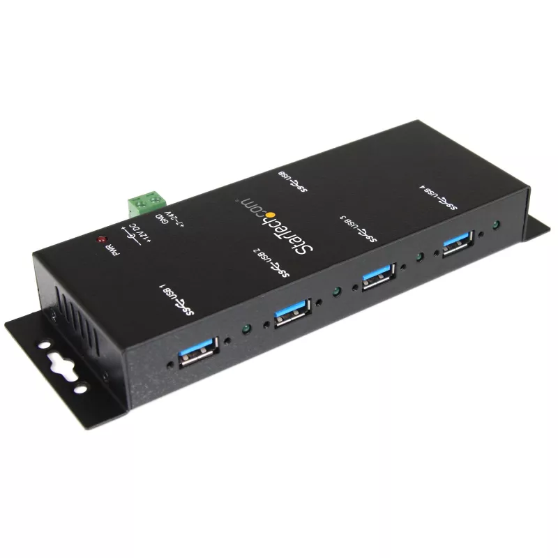 StarTech.com 4-portowy przemysłowy koncentrator USB 3.0 z ochroną ESD