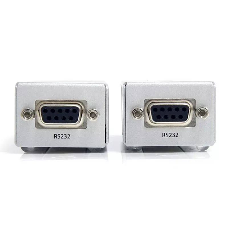 StarTech.com Extender szeregowy RS232 przez Cat5, zasięg 1 km (3300 stóp), Plug & Play, bez oprogramowania, przedłużenie szeregowe DB9 - TAA