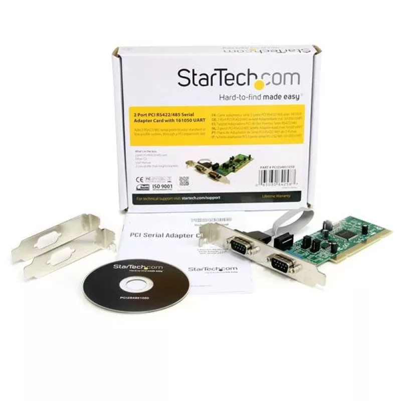 StarTech.com 2-portowa karta adaptera szeregowego PCI RS422/485 z UART 161050