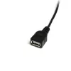 Kabel StarTech.com Mini USB 2.0 1 ft - USB A na Mini B M/Ż, 0,3 m, USB A, Mini-USB B, Męski/Żeński, 0,48 Gbit/s, Czarny