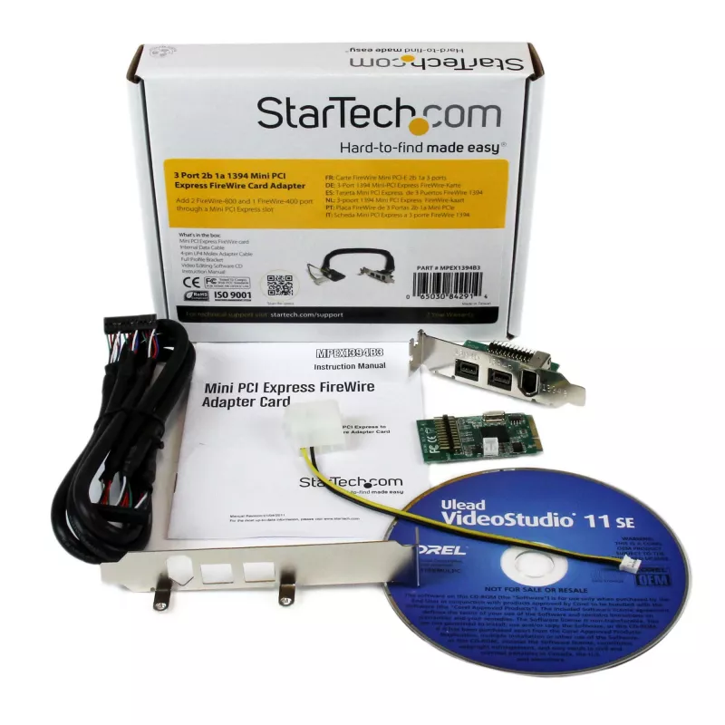 StarTech.com 3-portowy adapter Mini PCI Express FireWire 2b 1a 1394