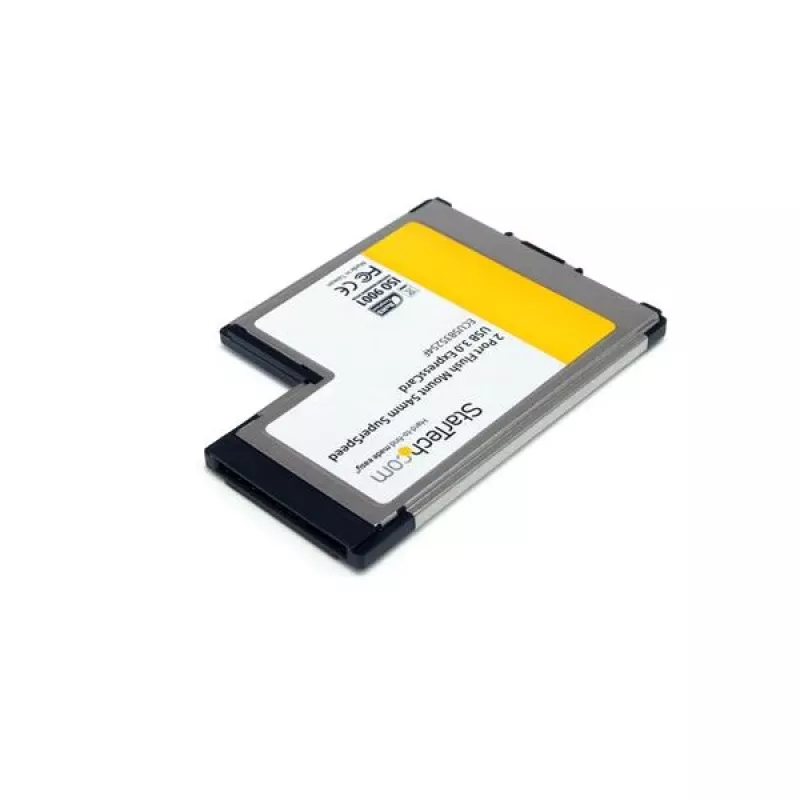 Karta adaptera StarTech.com 2-portowa zlicowana ExpressCard 54 mm SuperSpeed USB 3.0 z obsługą UASP