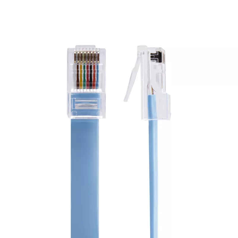 StarTech.com Kabel konsolowy Cisco Rollover 1,8 m - RJ45 M/M, 1,8 m, RJ-45, RJ-45, niebieski